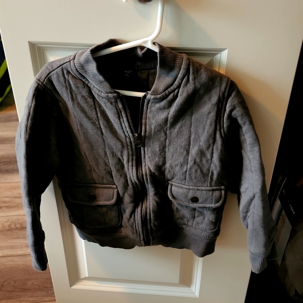 Baby GAP Cotton Bomber Style Jacket for Boys Age 5, in Grey